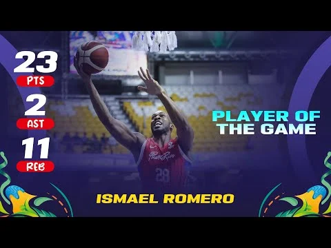 Ismael Romero 🇵🇷 | 23 PTS | 2 AST | 11 REB | Player of the Game vs. Virgin Islands