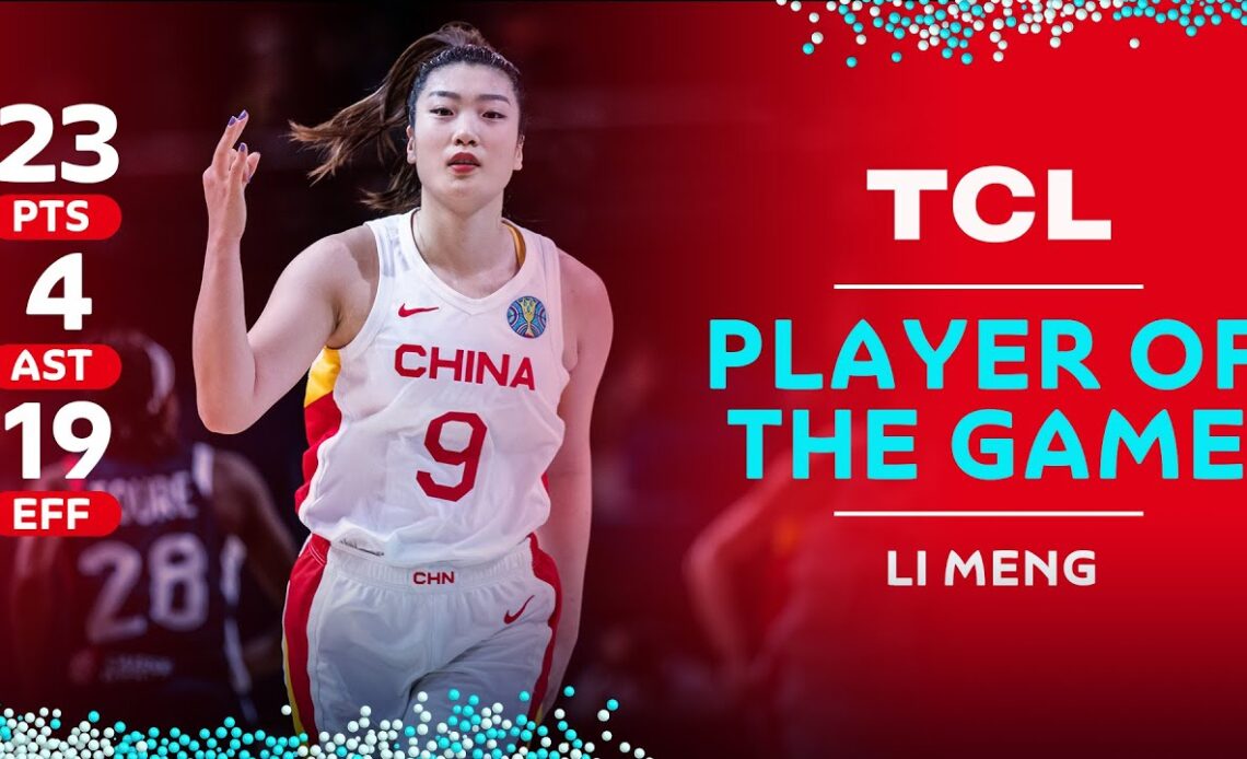 Li Meng 🇨🇳 | 23 PTS | 4 AST | 19 EFF | TCL Player of the Game