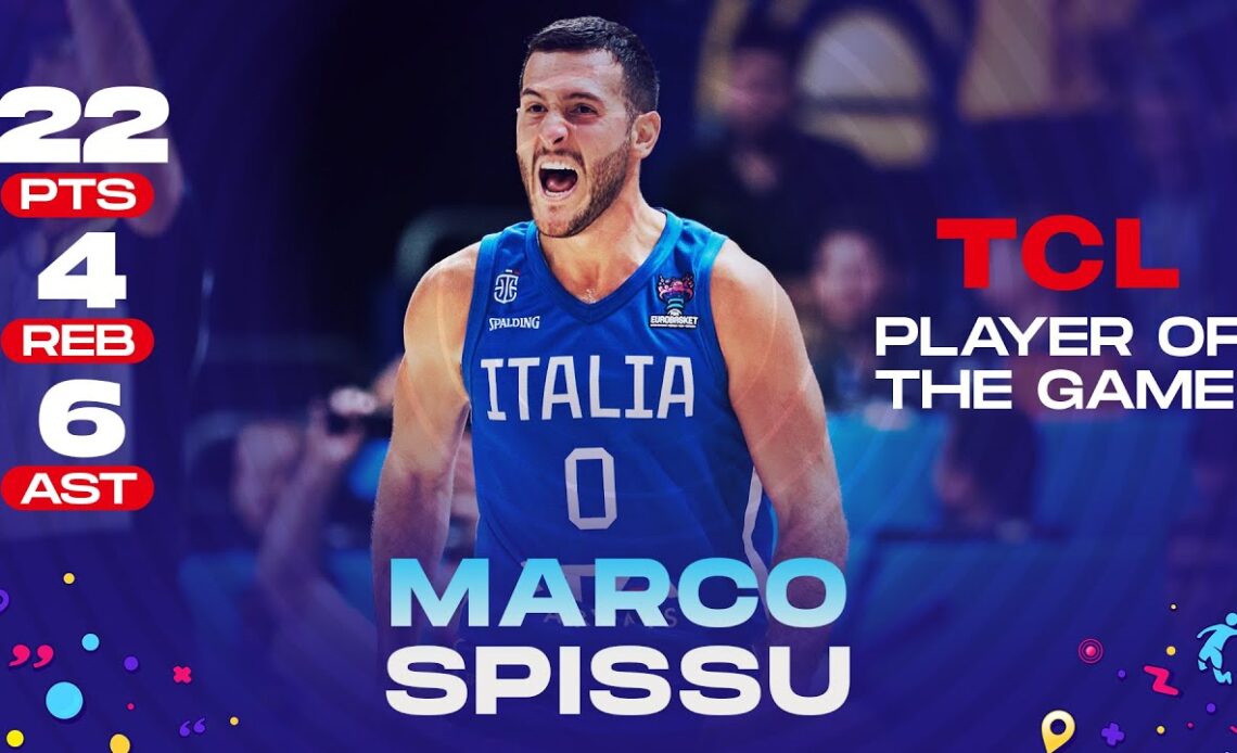 Marco SPISSU 🇮🇹 | 22 PTS / 4 REB / 6 AST | TCL Player of the Game vs. Serbia