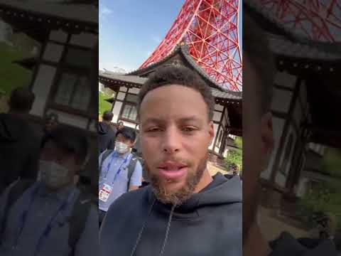 Stephen Curry Checks in From Tokyo Tower | #shorts