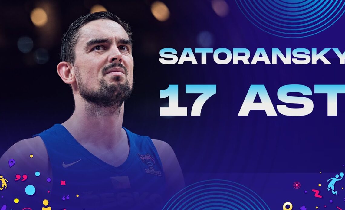 Tomas SATORANSKY Breaks Assist Record!  🧙‍♂️🇨🇿  | 17AST | FIBA #EuroBasket 2022