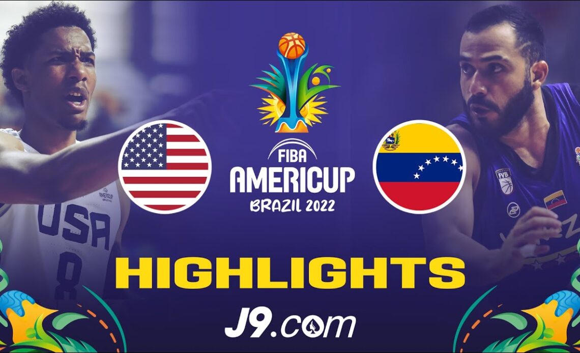 USA 🇺🇸 - Venezuela 🇻🇪 | Game Highlights - FIBA #AmeriCup 2022