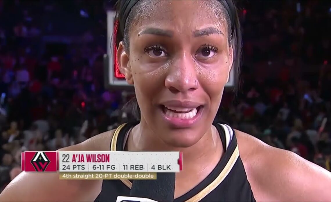 "Get Wit It, Or We Gon Lose!" - A'ja Wilson Woke Her Team Up In WNBA Finals Game 1 | Las Vegas Aces