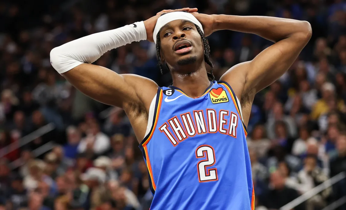 Best images from the Thunder’s 115-108 loss to Timberwolves