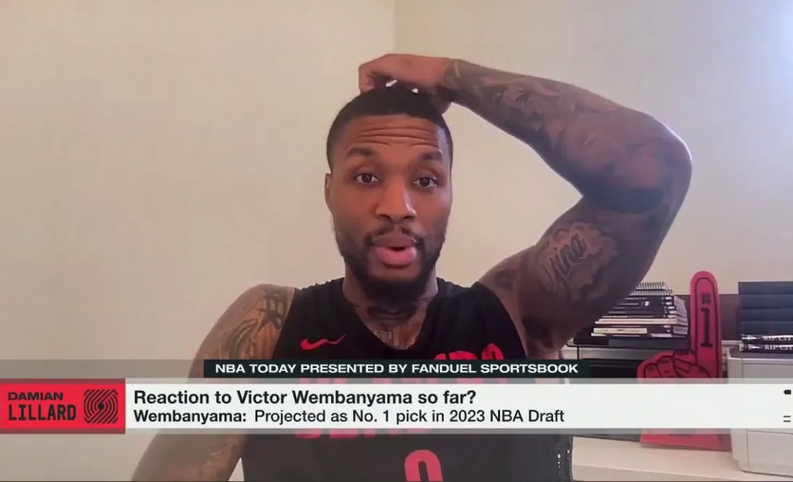 Dame is relieved he won't be in the league long with Victor Wembanyama 😅 | NBA Today