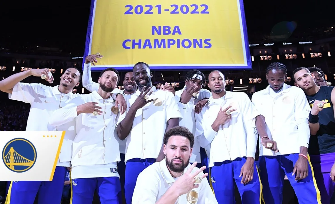 Golden State Warriors Receive 2022 NBA Championship Rings 💍