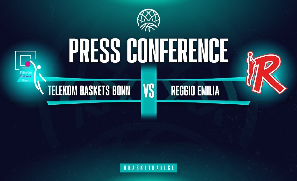 LIVE 🔴 Telekom Baskets Bonn v UNAHOTELS Reggio Emilia - Press Conference | BCL 2022/23