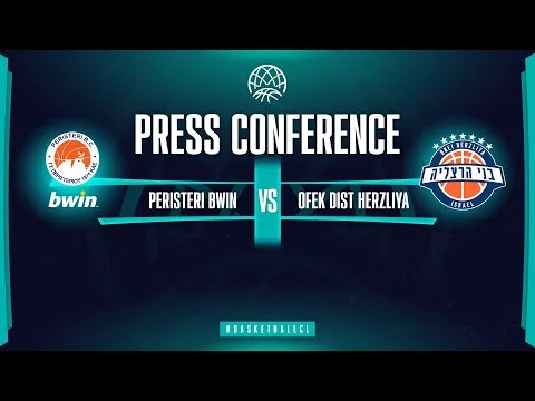 Peristeri bwin  v Bnei Herzliya - Press Conference | Basketball Champions League 2022/23
