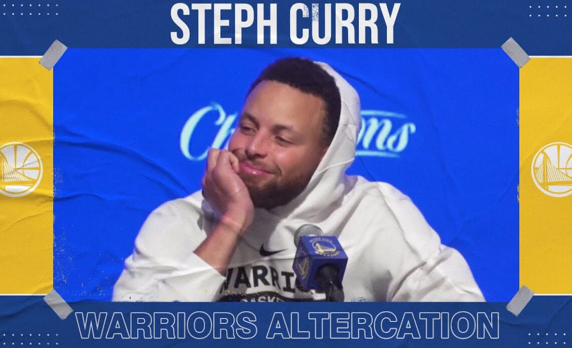 Steph Curry reacts to Draymond-Poole altercation at Warriors practice | NBA on ESPN