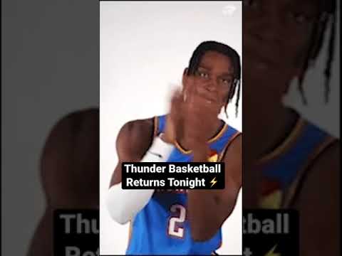 Thunder Basketball Returns Tonight ⚡️ | #Shorts #NBA #OKCThunder