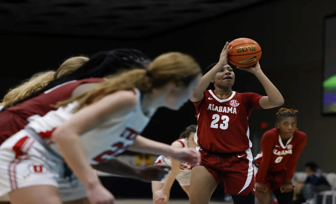 Alabama Women’s Basketball Upset Attempt of No. 17 Utah Comes up Short in 93-86 Defeat