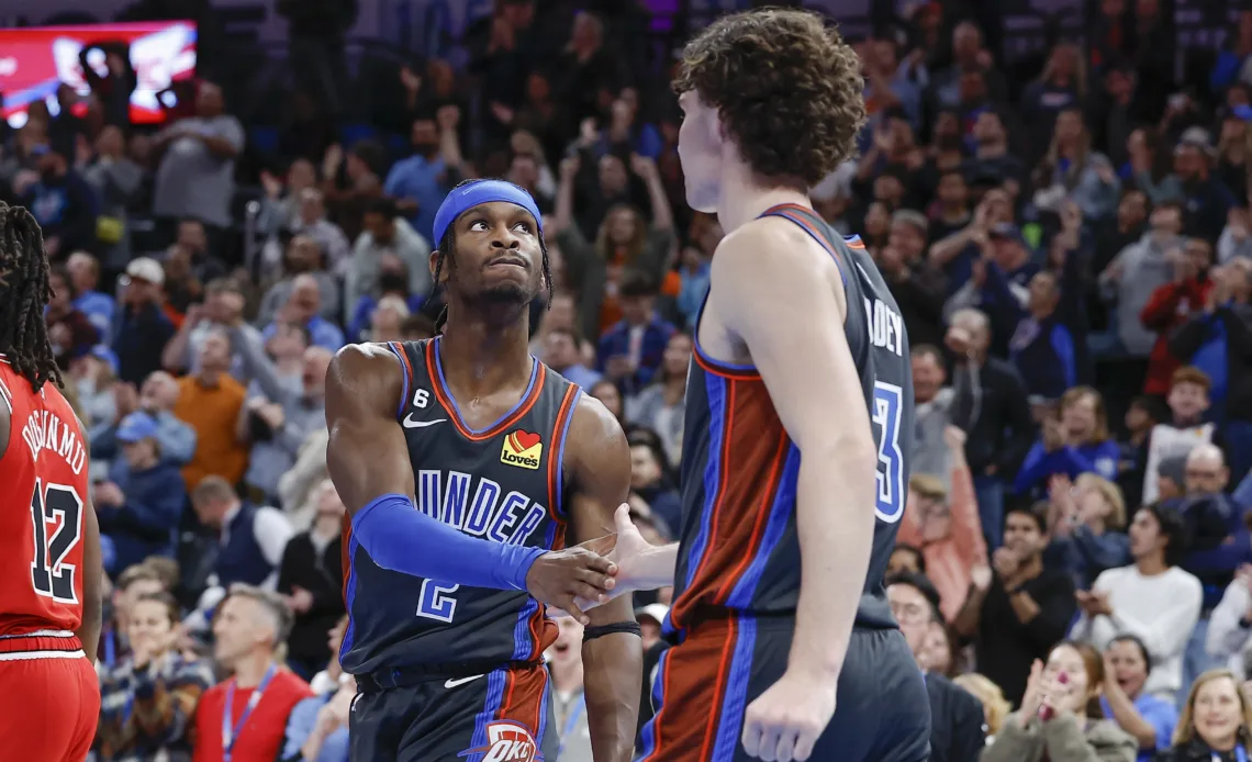 Best images from the Thunder’s 123-119 OT win over the Bulls