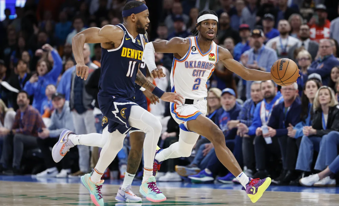 Best images from the Thunder’s 131-126 OT loss to the Nuggets