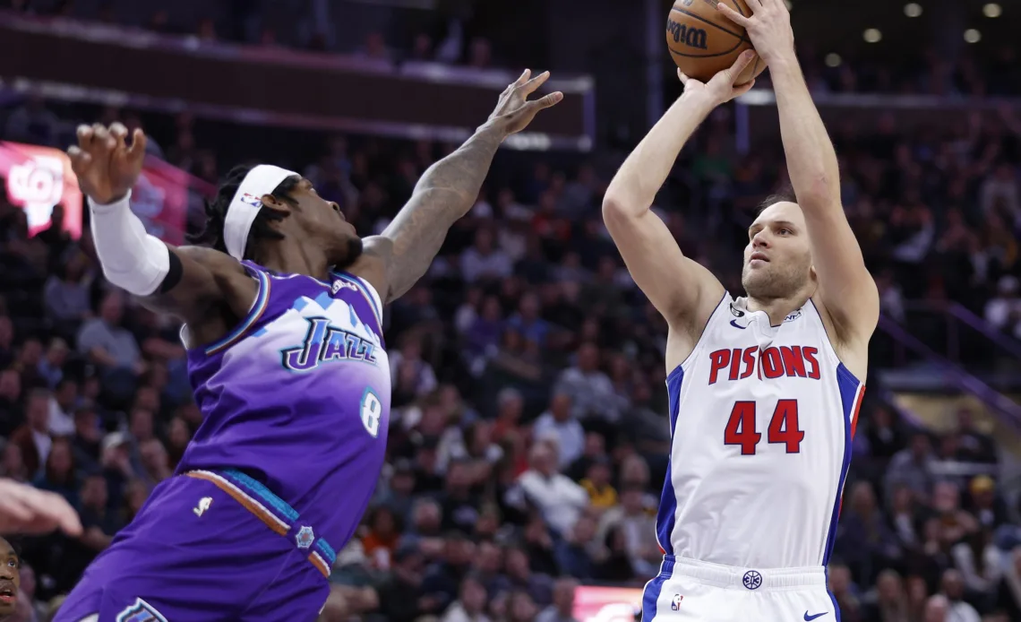Bogdanovic, Pistons beat Jazz for back-to-back road wins