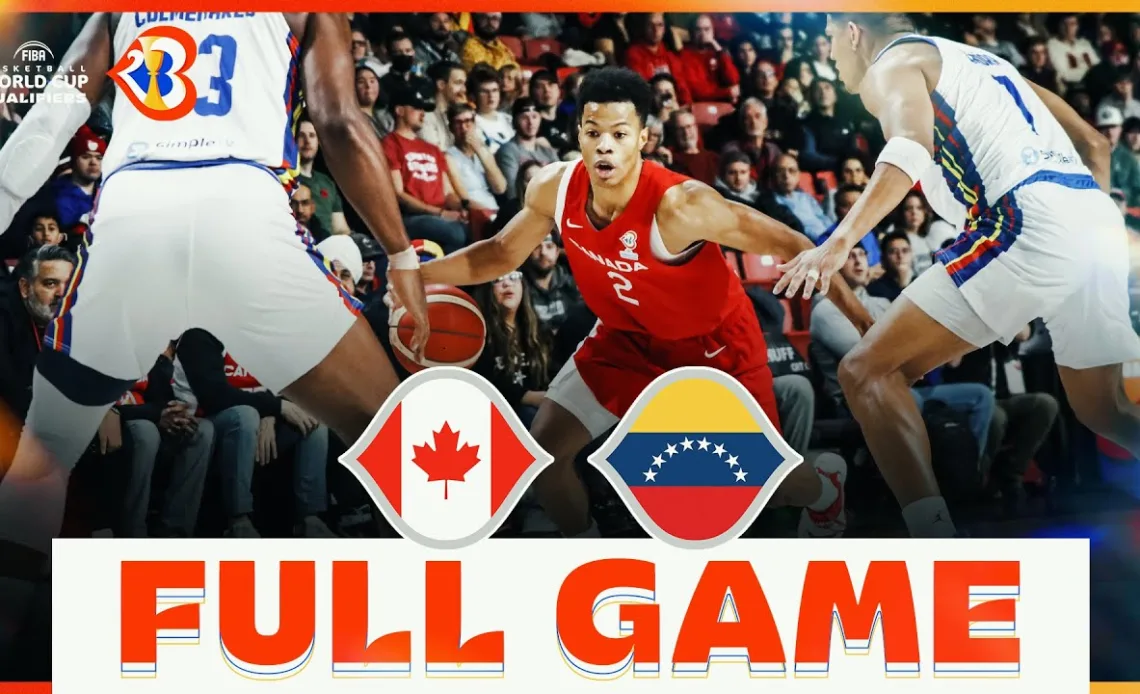 Canada v Venezuela | Basketball Full Game - #FIBAWC 2023 Qualifiers