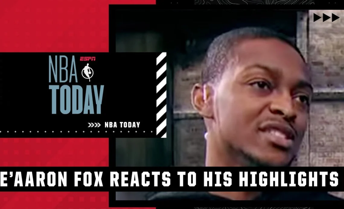 De'Aaron Fox reacts to his highlights | NBA Today