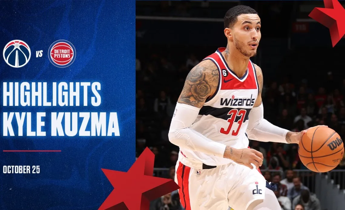 Highlights: Kyle Kuzma puts up 25 points vs Detroit Pistons - 10/25/22