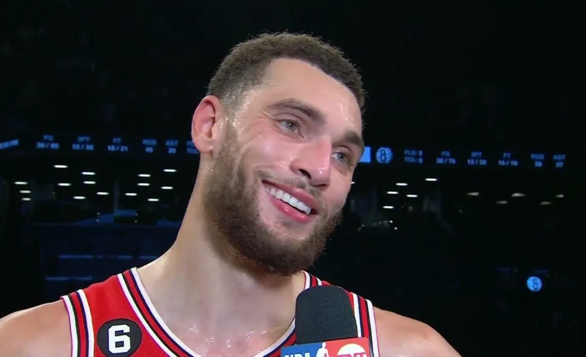 It's what I do! - Zach LaVine reacts to his 20-point 4th quarter performance vs. the Nets 🐂