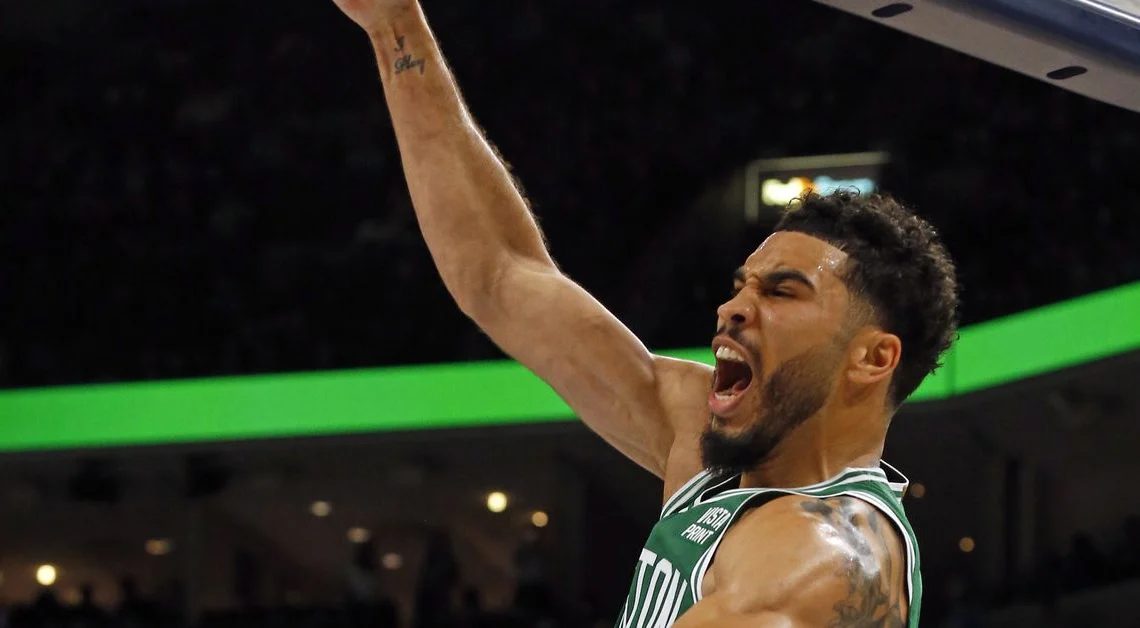 Jayson Tatum is playing both angry and under control