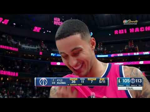 Kyle Kuzma on his 36 PTS: I've been telling coach to run the offense through me! | NBA on ESPN