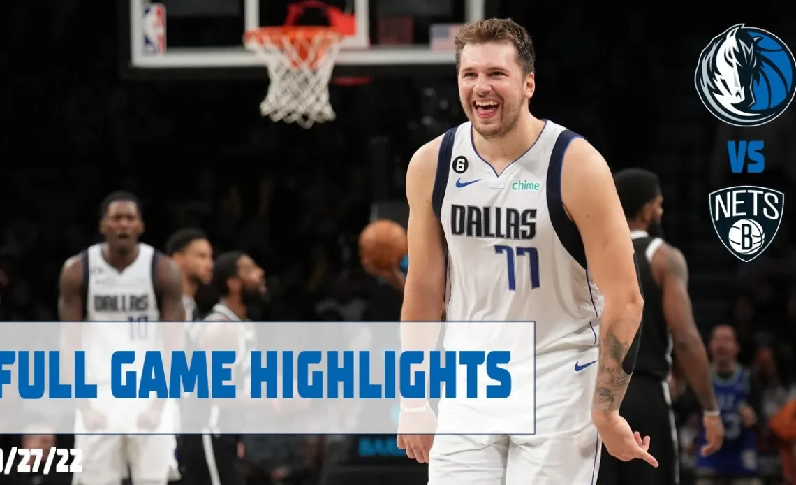 Luka Doncic (41 points, triple-double) Highlights vs. Brooklyn Nets | Oct 27th, 2022