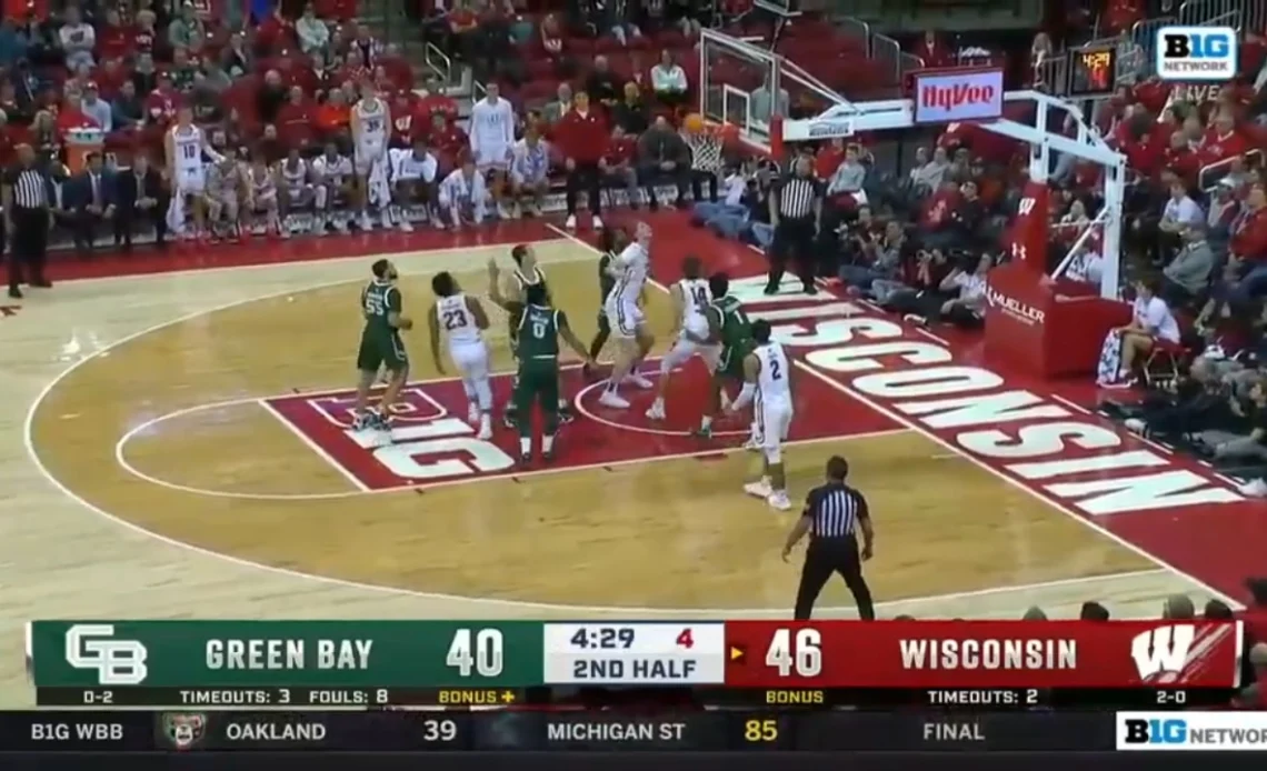 Wisconsin Badgers power through for a 56-45 win despite Green Bay's come back