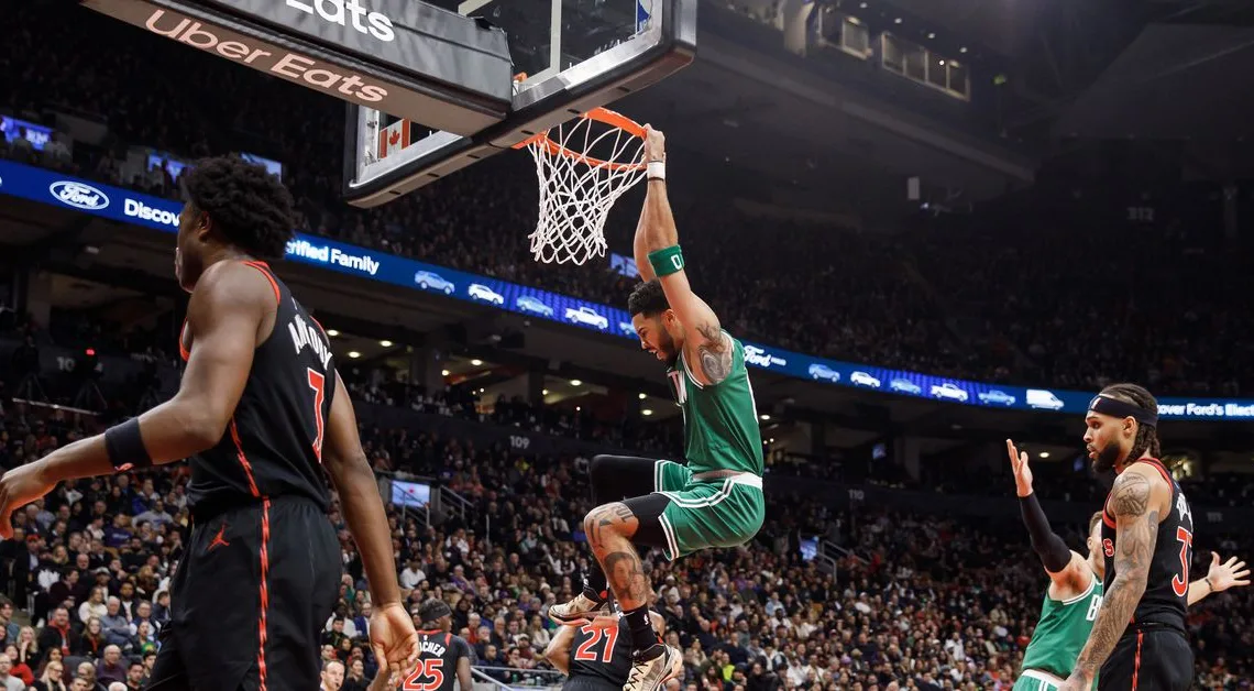 Boston Celtics withstand tough effort from Toronto Raptors, win 116-110