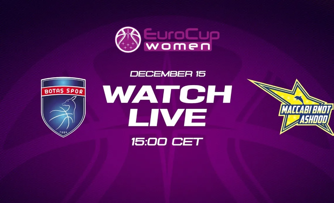 Botas Spor v Maccabi Bnot Ashdod | Full Basketball Game | EuroCup Women 2022-23