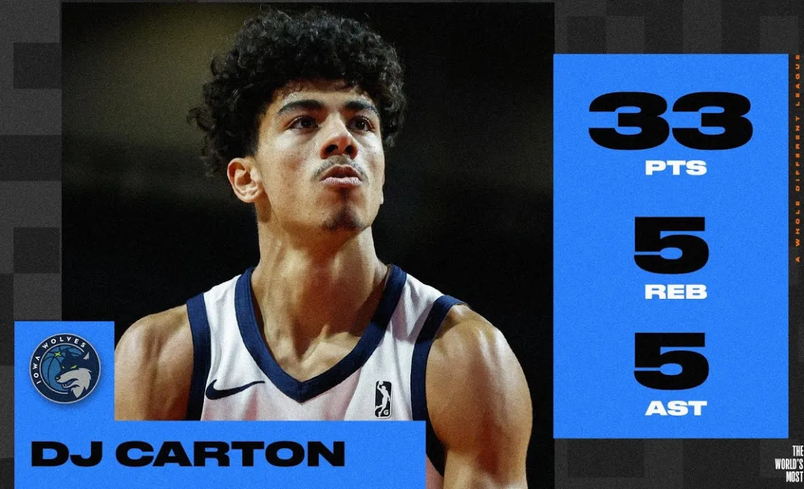 D.J. Carton GOES OFF For 33 PTS - His Third 30+ PT Game In Four Outings