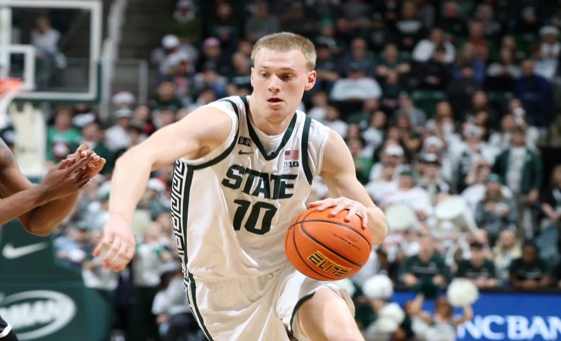 Hauser Helps Lead Michigan State Past Brown, 68-50