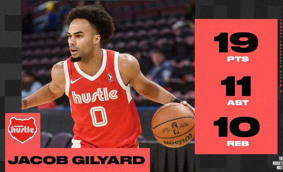 Jacob Gilyard Posts FIRST TRIPLE-DOUBLE (19 PTS, 11 AST & 10 REB) In OT Win Over Spurs