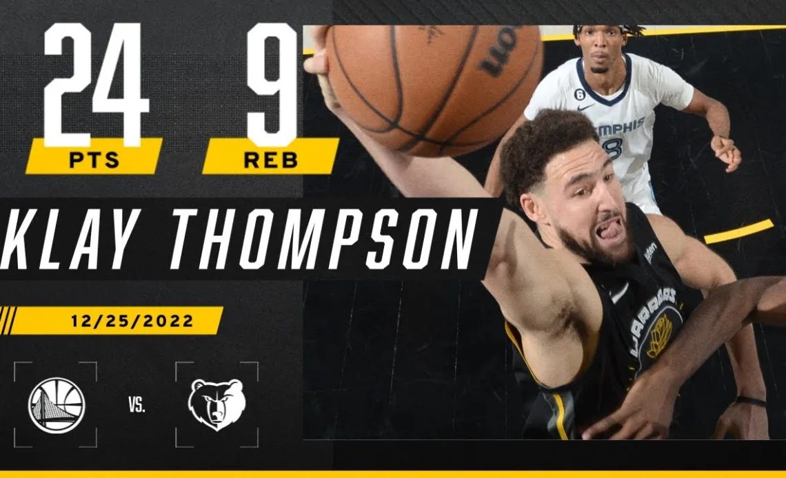 Klay Thompson ELECTRIFIES as Warriors get Christmas W over Grizzlies 🎄 | NBA on ESPN