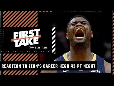 Reacting to Zion Williamson scoring a career-high 43 PTS & the Magic vs. Pistons brawl | First Take