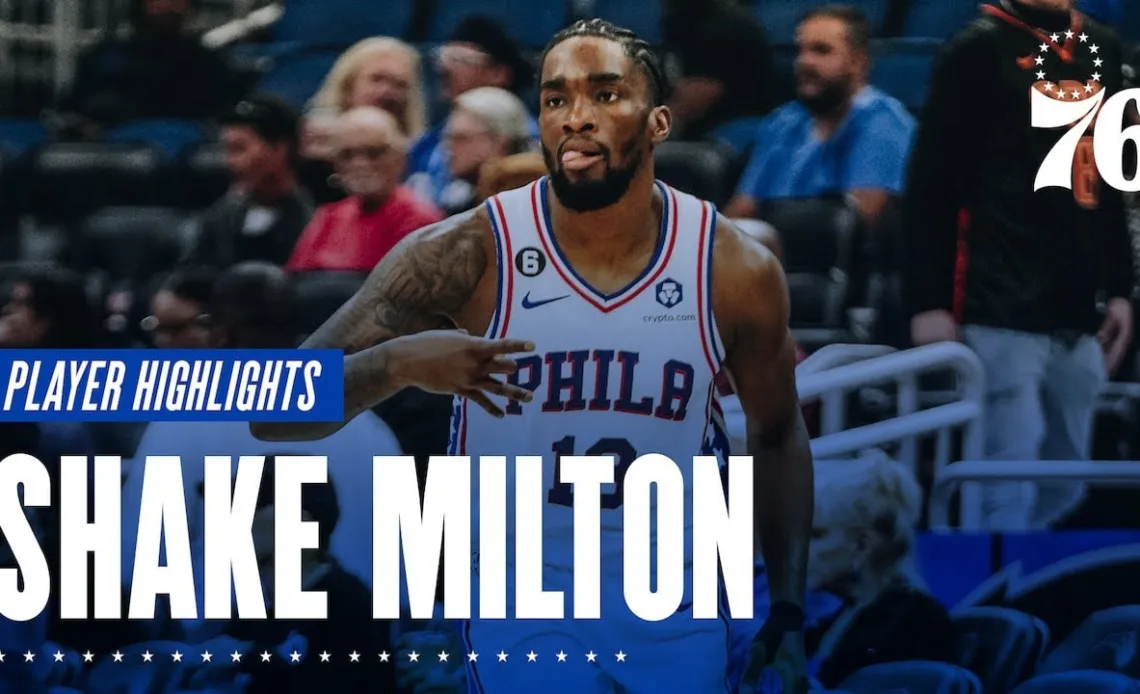 Shake Milton talks about his impressive run as 76ers miss their stars