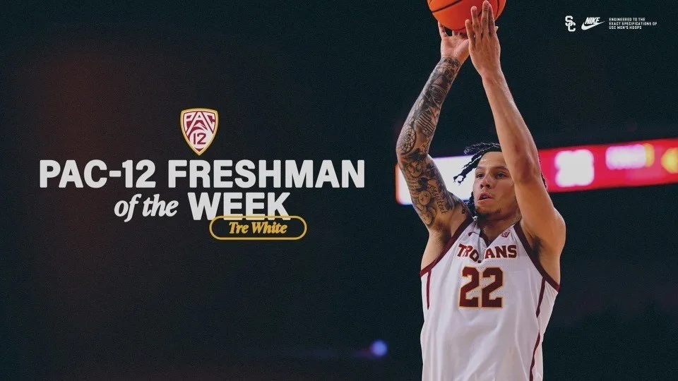 White Named Pac-12 Men's Basketball Freshman Of The Week