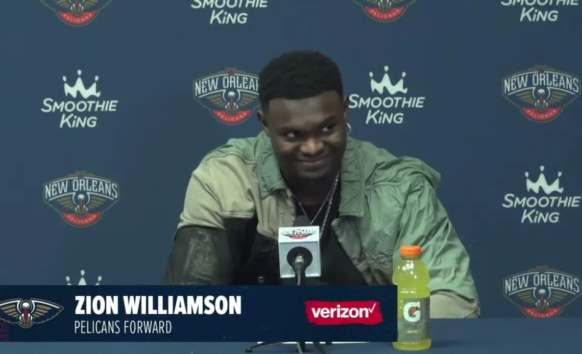 Zion Williamson on wins vs. PHX, Larry Nance Jr. | Pelicans Suns Postgame Interview 12/11/22