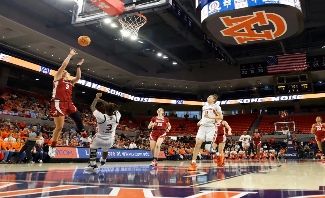 Alabama Records Dominant 88-57 Road Win Over Auburn