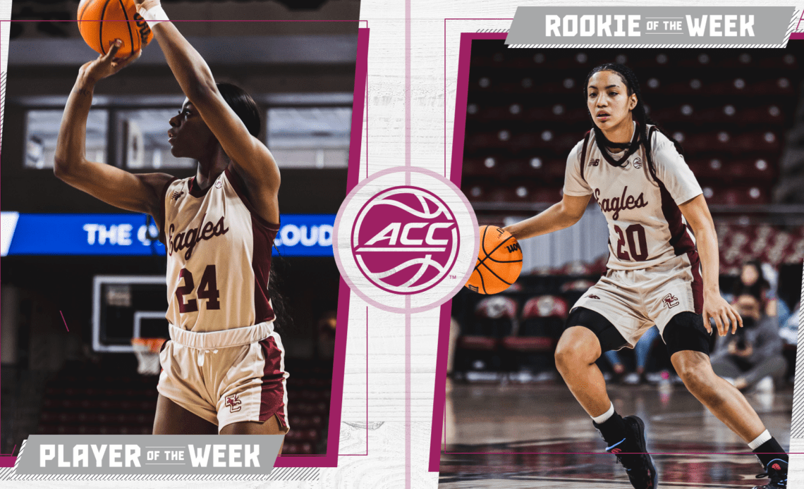 Boston College Sweeps ACC Women's Basketball Weekly Honors