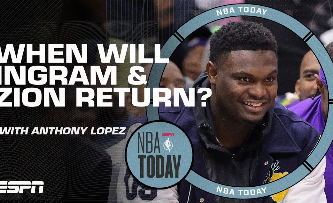 Brandon Ingram & Zion Williamson injury update with Andrew Lopez | NBA Today