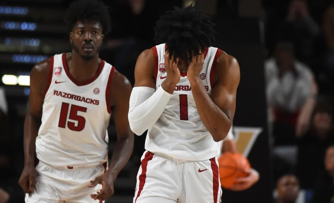 Doubt creeps into Arkansas' NCAA Tournament hopes after concerning loss at Vanderbilt