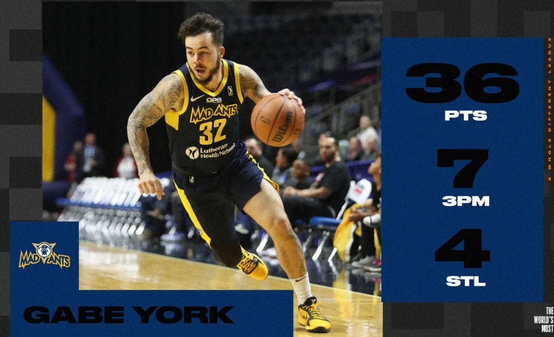 Gabe York Stuffs Stat Sheet With Another 35+ Point Game
