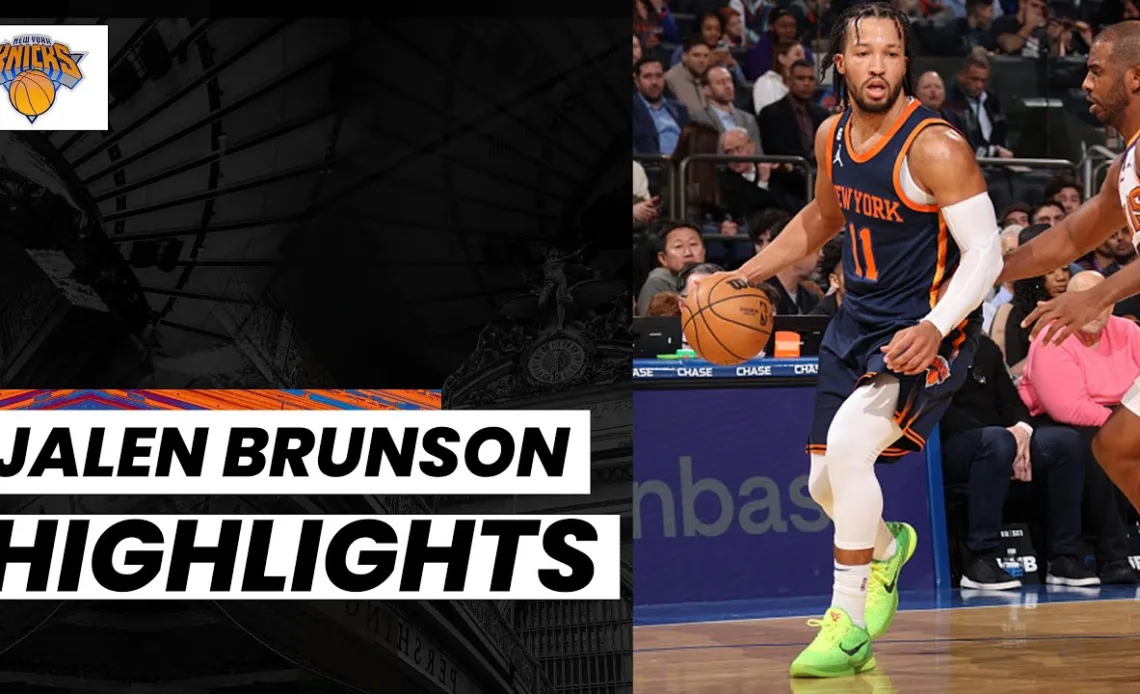 Jalen Brunson RETURNS FOCUSED | NY Knicks @ Phoenix Suns (Jan. 2, 2023)