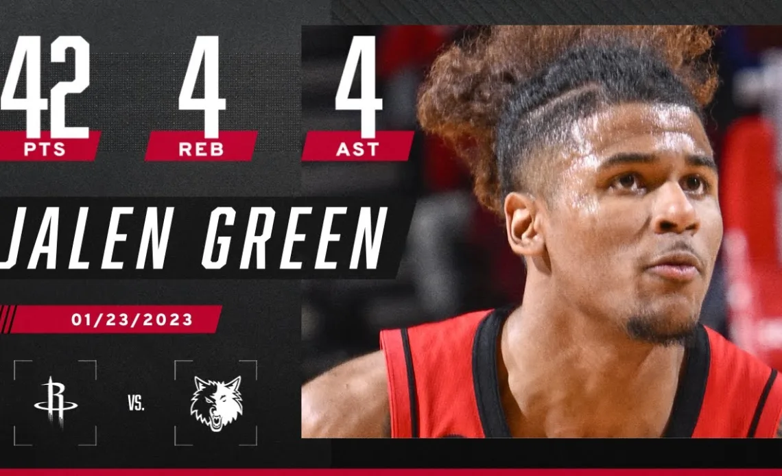 Jalen Green scores CAREER-HIGH 42 PTS as Rockets end losing streak | NBA on ESPN