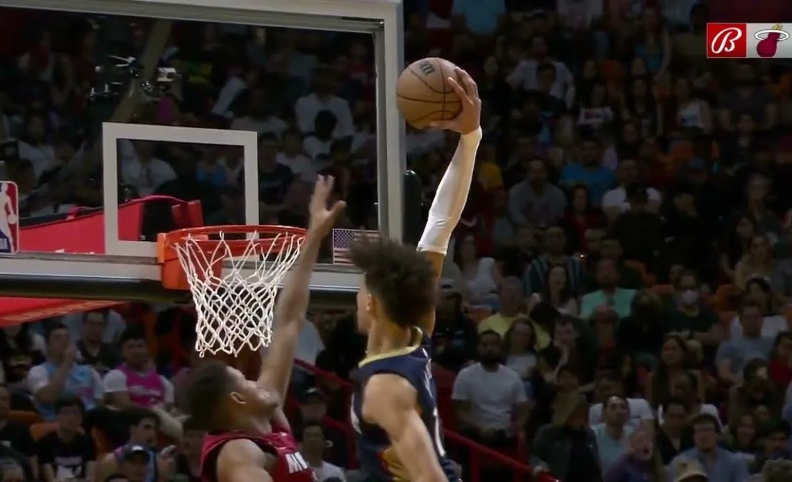 Jaxson Hayes got up for this poster dunk ✈️  | NBA on ESPN