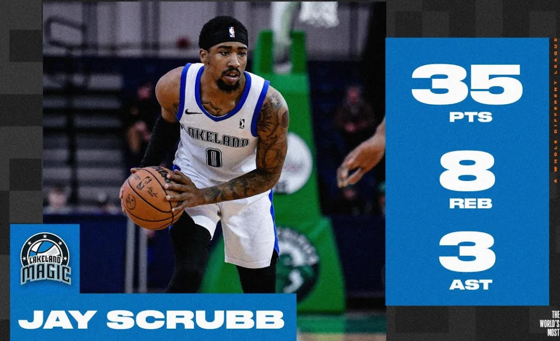 Jay Scrubb EXPLODES for 35 PTS in Game Against the Delaware Blue Coats!