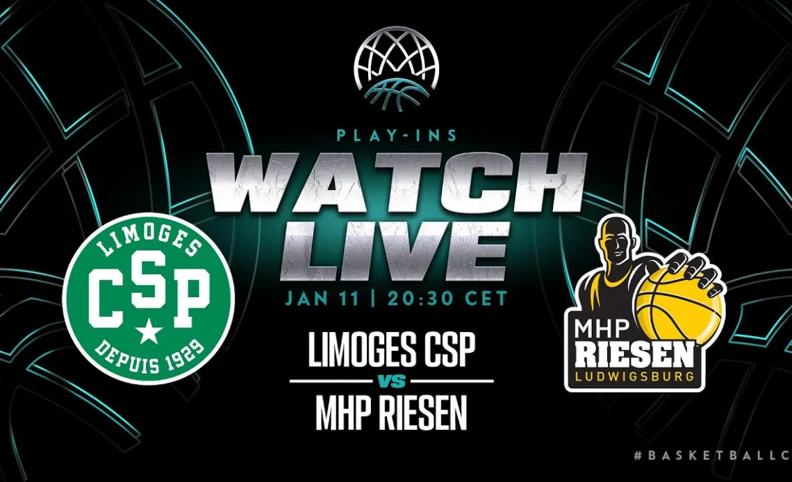 LIVE 🔴 Limoges CSP v MHP Riesen | Basketball Champions League 2022/23