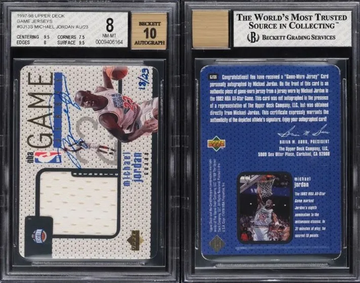 Bulls Michael Jordan 1997 Upper Deck autographed card sells for $840K at auction PWCC Marketplace