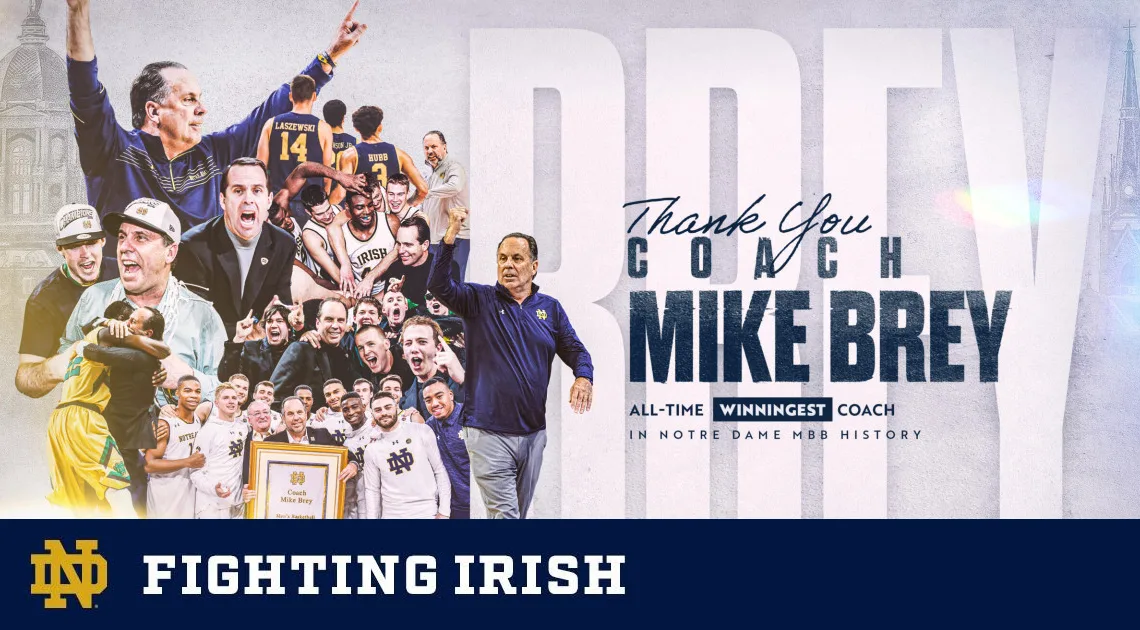 Mike Brey To Step Away At End Of The Season – Notre Dame Fighting Irish – Official Athletics Website