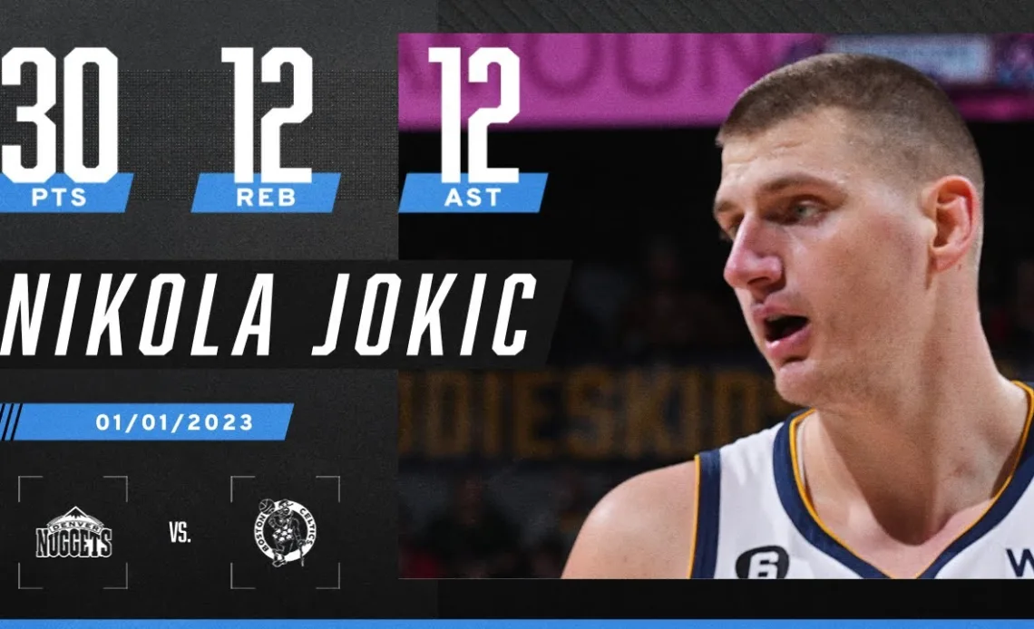 Nikola Jokic drops a 30-point triple-double on the Celtics | NBA on ESPN