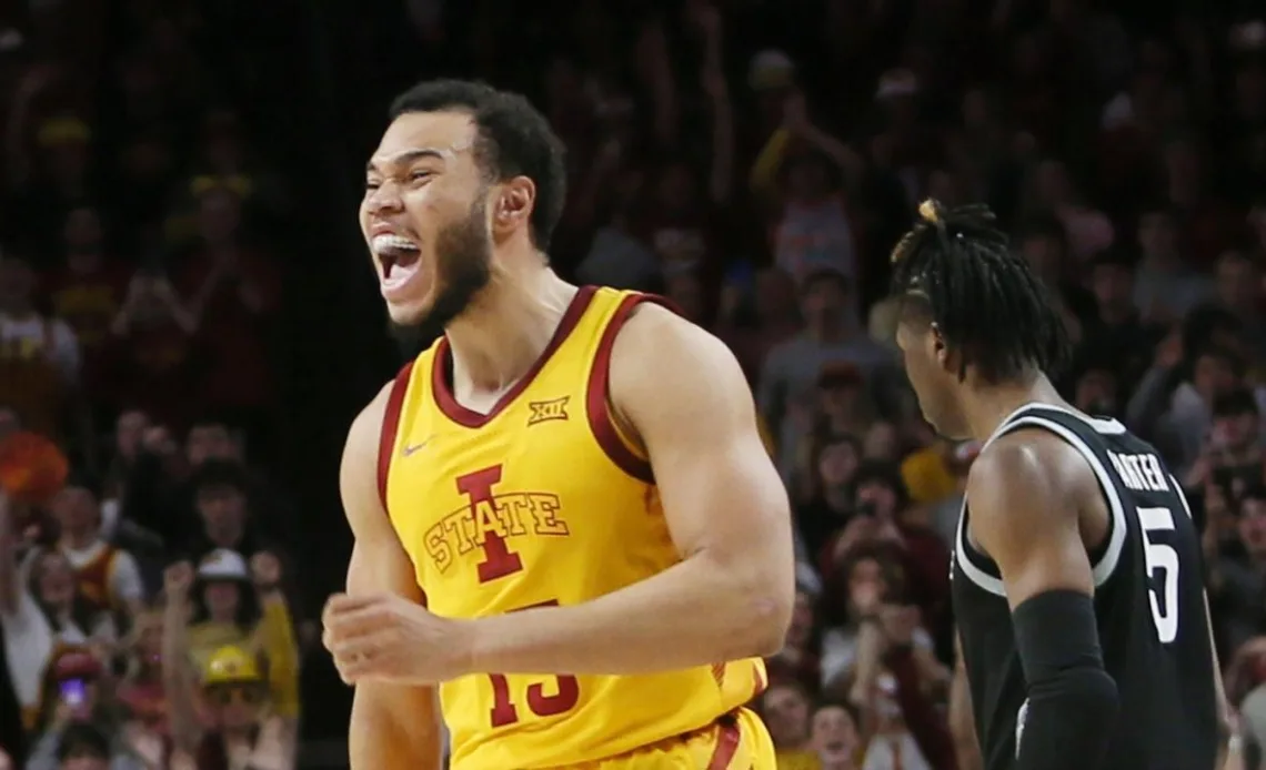 No. 12 Iowa State basketball upsets No. 5 Kansas State, moves into 3-way tie for first place in Big-12